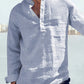 Cotton Linen Style Stripe Shirts