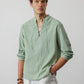 Coofandy V Neck Long Sleeves Shirt