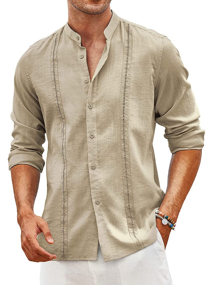 Embroidered Guayabera Linen Shirt (US Only)