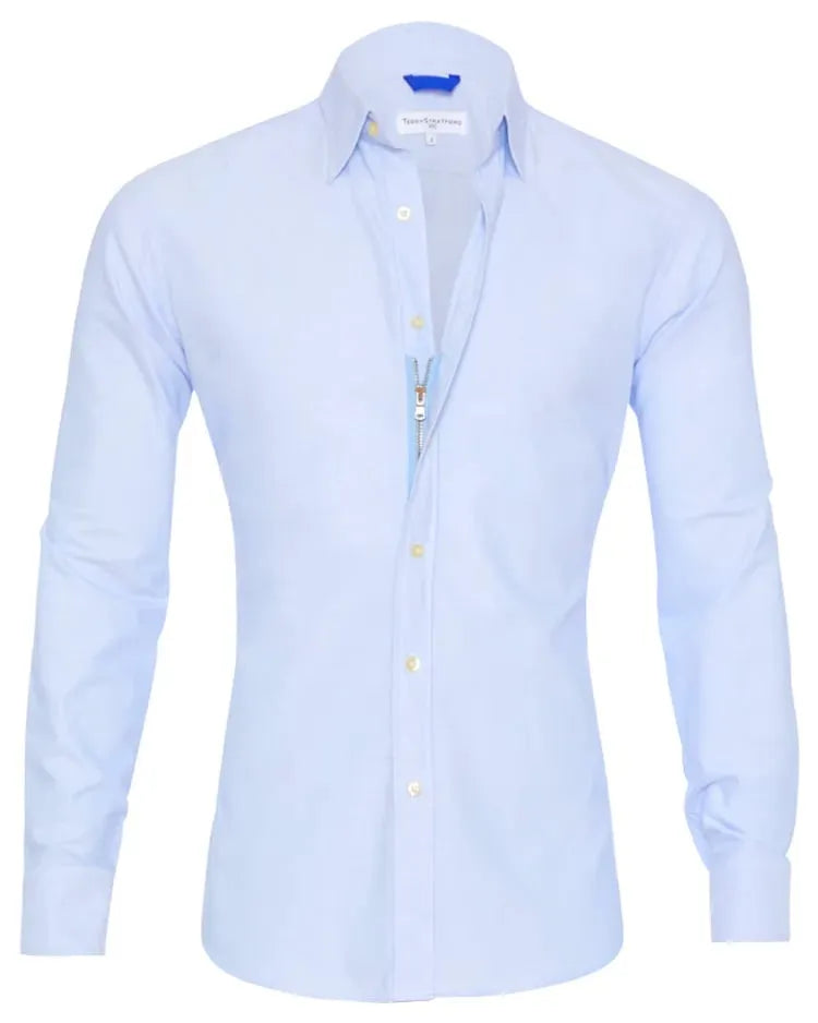 Vince Oxford Shirt with Zipper