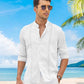 Embroidered Guayabera Linen Shirt (US Only)