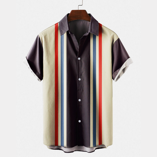 VERMÎLLON RETRO LINEN SHIRT