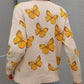 Butterfly Pattern Casual Sweater