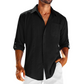 DAMON CASUAL-FIT LINEN CUBAN SHIRT