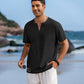 Casual Linen Style Henley Shirt (US Only)