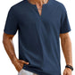 Casual Linen Style Henley Shirt (US Only)