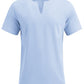 Casual Linen Style Henley Shirt (US Only)