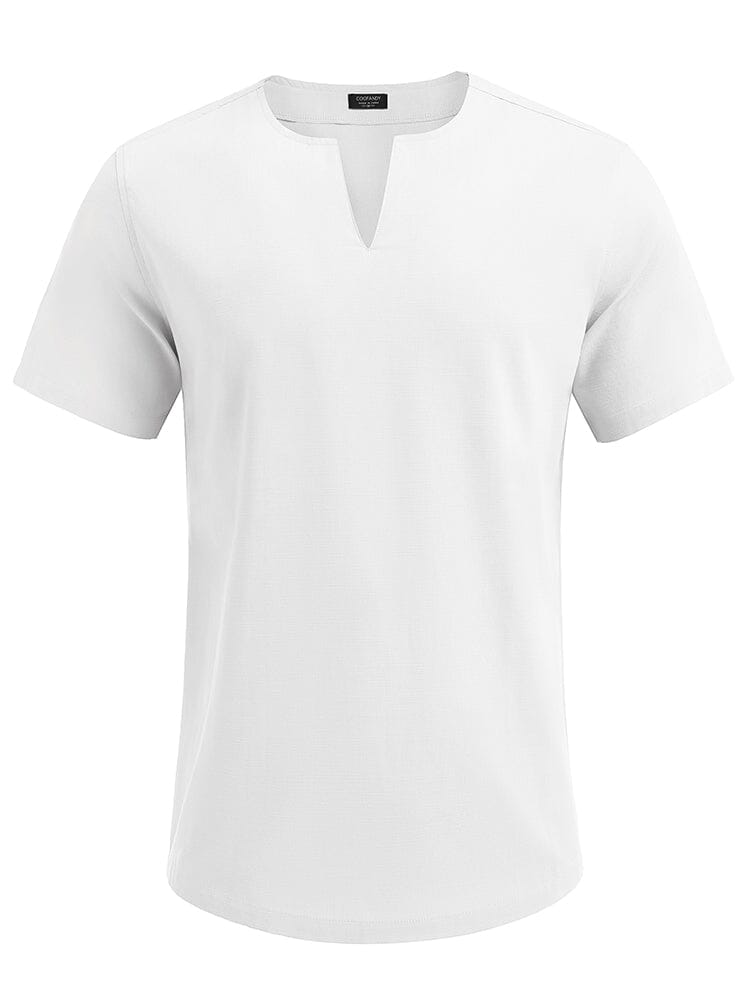 Casual Linen Style Henley Shirt (US Only)