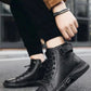 Javon | Black Leather Boots