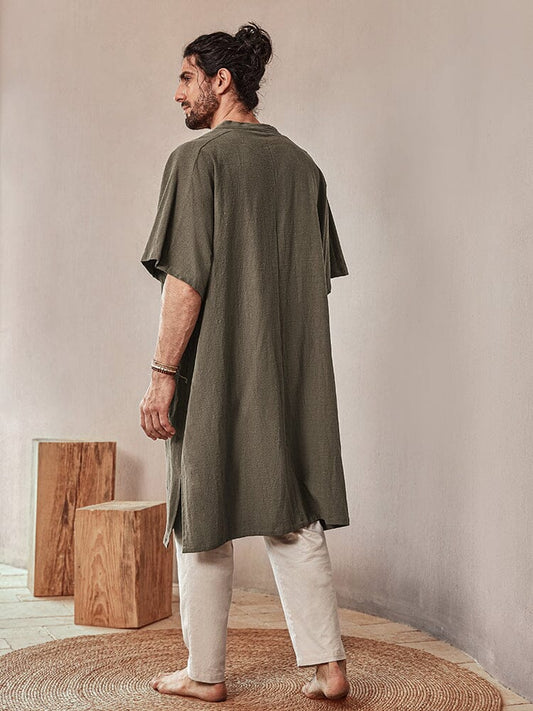 Soft Loose Cotton Linen Outerwear