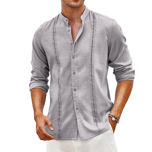 LORENZO 100% LINEN CUBAN SHIRT