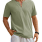 Casual Linen Style Henley Shirt (US Only)