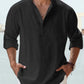 Fynn Casual Half-Buttoned Shirt