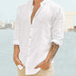 Long Sleeve Linen Style Shirt