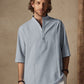 Casual Cotton Linen Mid-sleeve Shirt