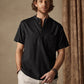 Casual Cotton and Linen Henley Shirt with Pocket