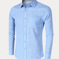 Splicing Long Sleeves Cotton Linen Shirt (US Only)