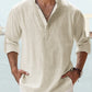 Cotton Linen Casual Long Sleeve Shirt