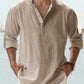 Cotton Linen Casual Long Sleeve Shirt