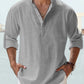 Cotton Linen Casual Long Sleeve Shirt