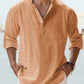 Cotton Linen Casual Long Sleeve Shirt