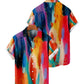 Graffiti Painted Cotton Linen Shirt