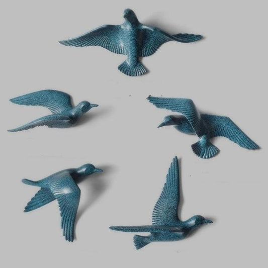 3D European Birds Wall Mount ( 5pcs )