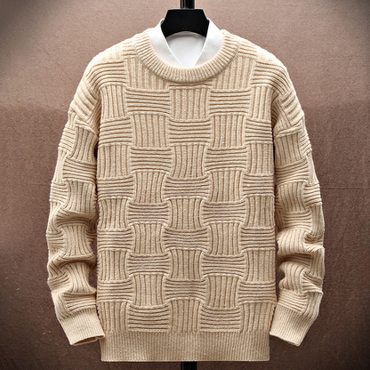 VELVETRON™ JACQUARD KNIT SWEATER